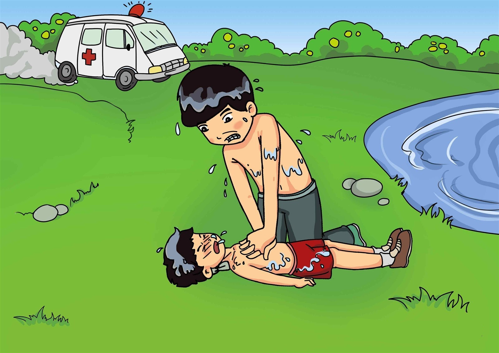 Teaching basic first aid to kids